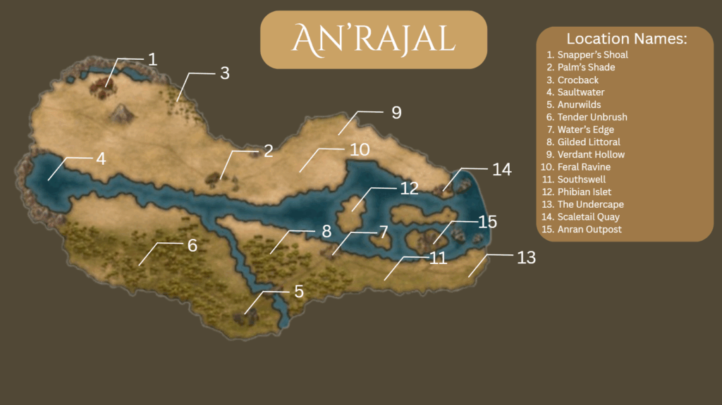 Created the game world as the project's foundation, including base lore, location design, cartography, and mood boards for team collaboration