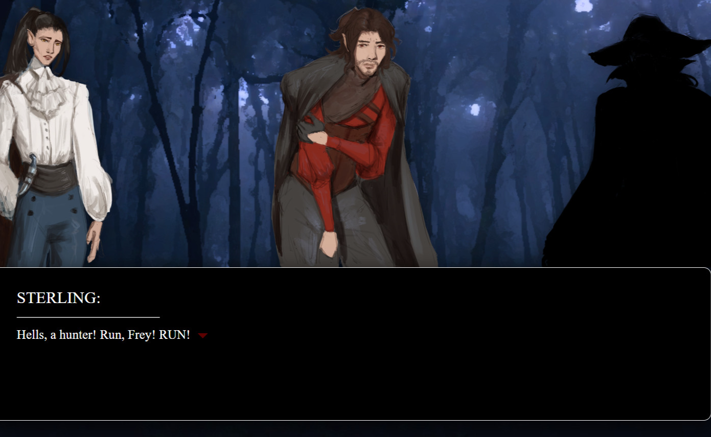 Sprites, background, and Dialogue box